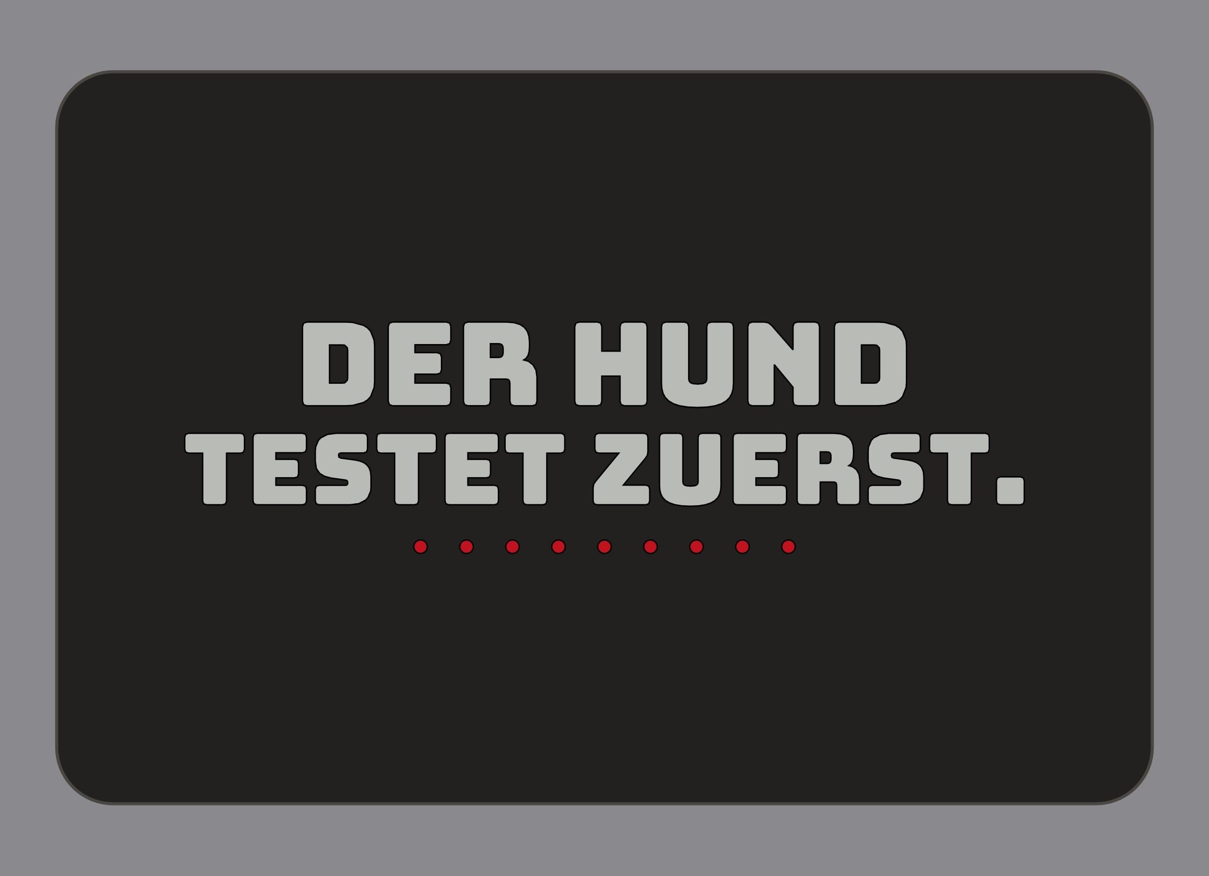 Display-Abdeckung passend für Thermomix TM7 – Der Hund testet zuerst. | mehrfarbig, Wunschfarbe möglich