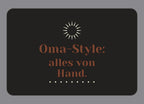 Display-Abdeckung passend für Thermomix TM7 – Oma-Style: alles von Hand. | mehrfarbig, Wunschfarbe möglich