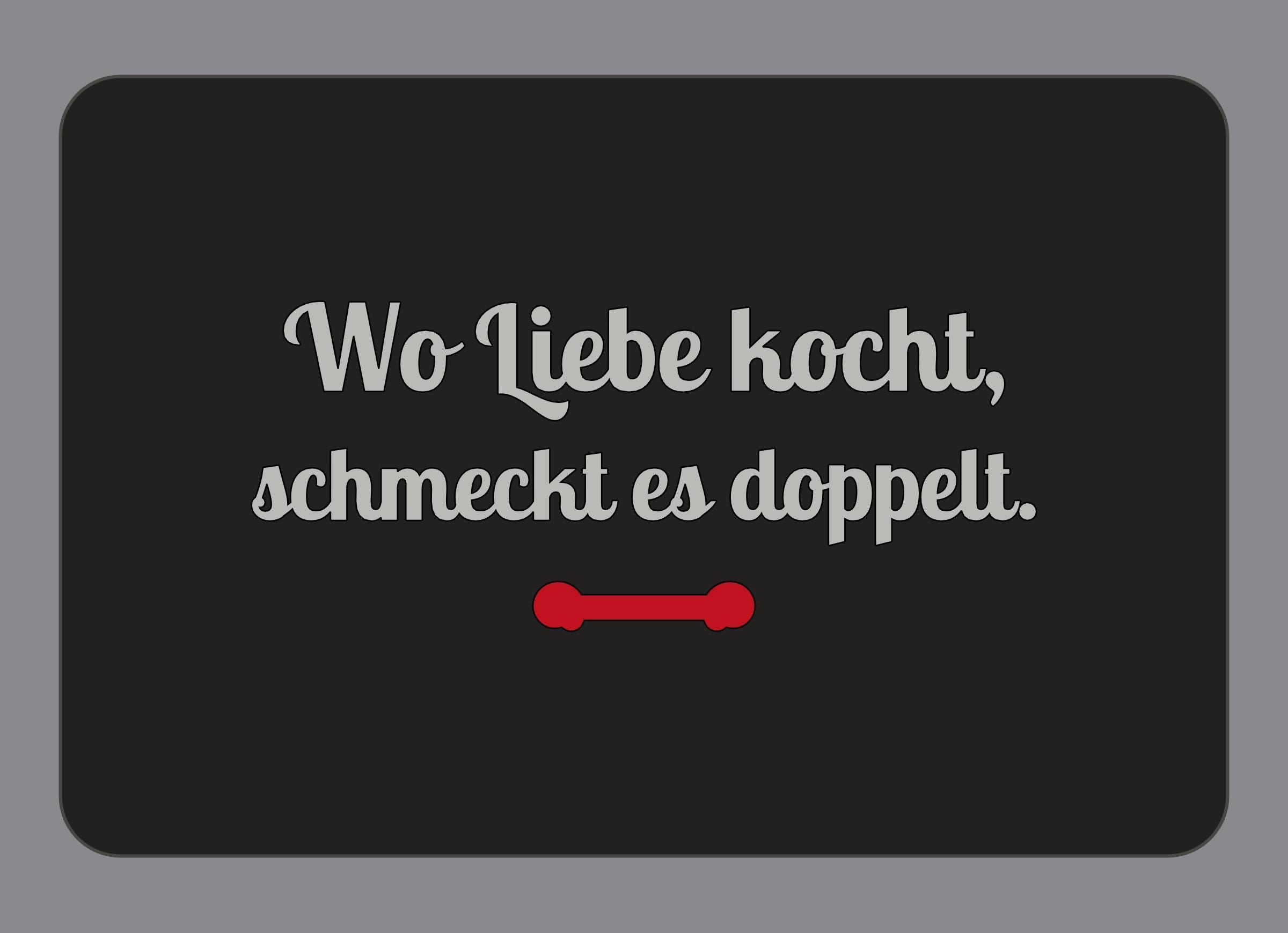 Display-Abdeckung passend für Thermomix TM7 – Wo Liebe kocht, schmeckt es doppelt. | mehrfarbig, Wunschfarbe möglich