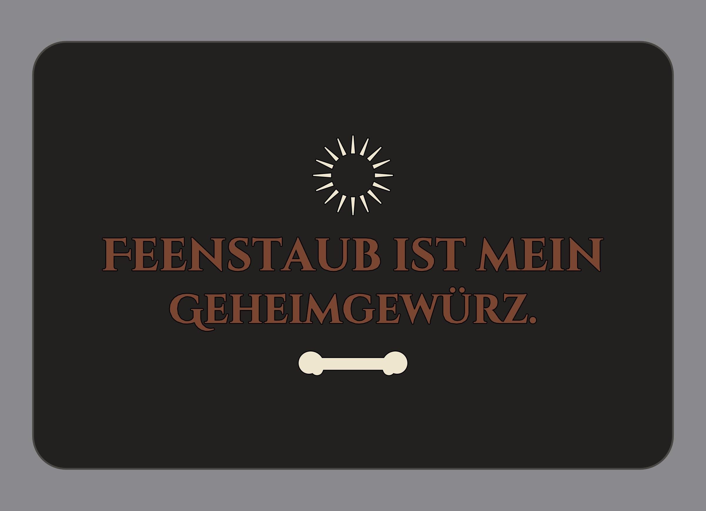 Display-Abdeckung passend für Thermomix TM7 – Feenstaub ist mein Geheimgewürz. | mehrfarbig, Wunschfarbe möglich