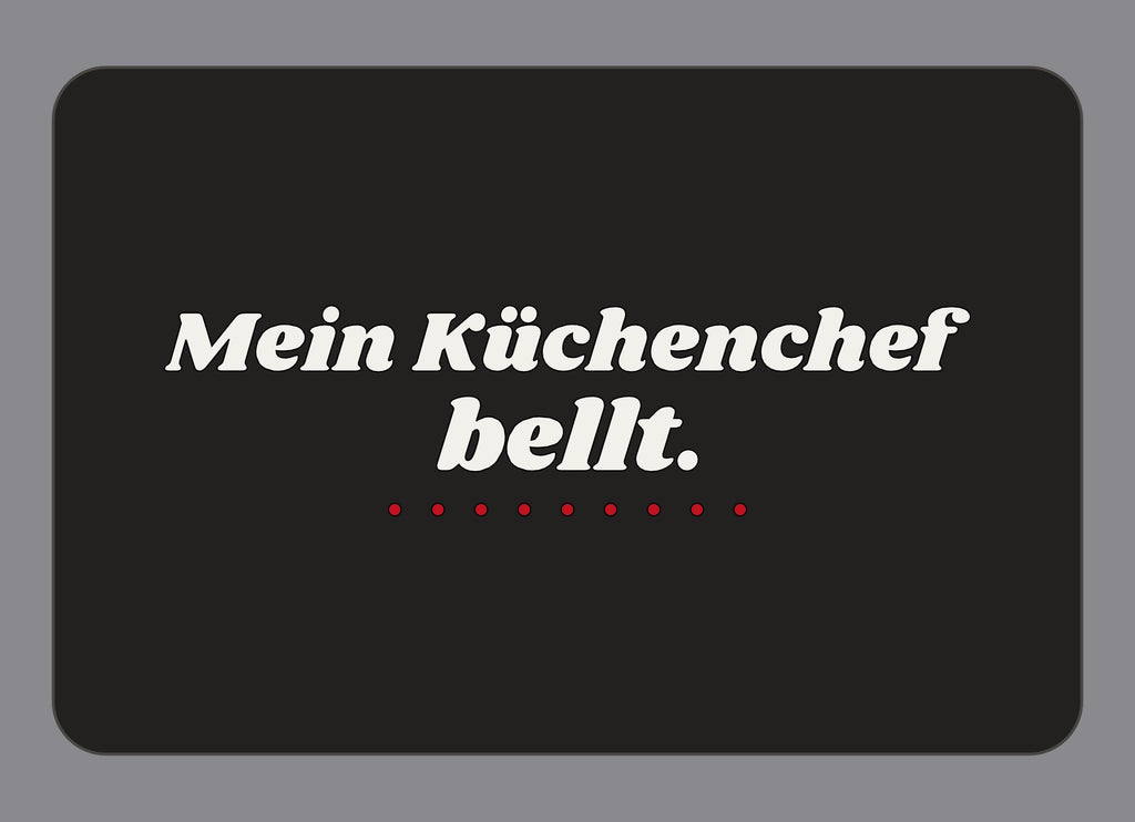 Display-Abdeckung passend für Thermomix TM7 – Mein Küchenchef bellt. | mehrfarbig, Wunschfarbe möglich