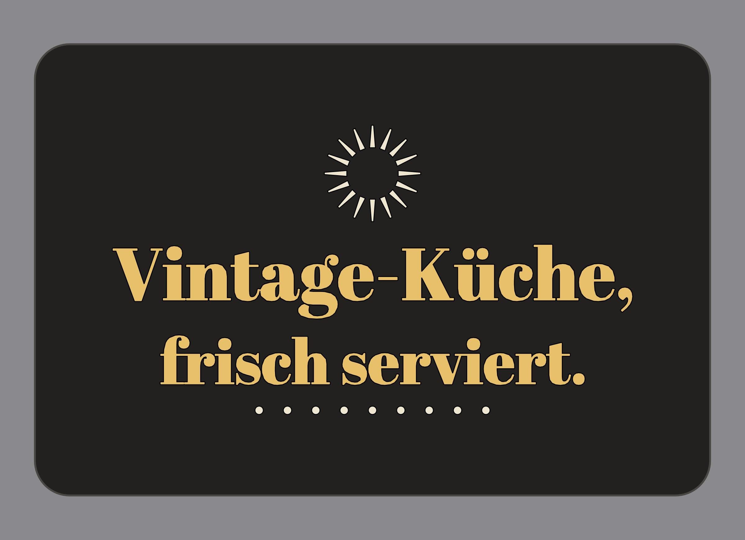 Display-Abdeckung passend für Thermomix TM7 – Vintage-Küche, frisch serviert. | mehrfarbig, Wunschfarbe möglich