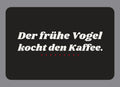 Display-Abdeckung passend für Thermomix TM7 – Der frühe Vogel kocht den Kaffee. | mehrfarbig, Wunschfarbe möglich