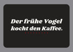 Display-Abdeckung passend für Thermomix TM7 – Der frühe Vogel kocht den Kaffee. | mehrfarbig, Wunschfarbe möglich