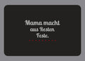 Display-Abdeckung passend für Thermomix TM7 – Mama macht aus Resten Feste. | mehrfarbig, Wunschfarbe möglich