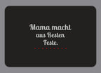 Display-Abdeckung passend für Thermomix TM7 – Mama macht aus Resten Feste. | mehrfarbig, Wunschfarbe möglich