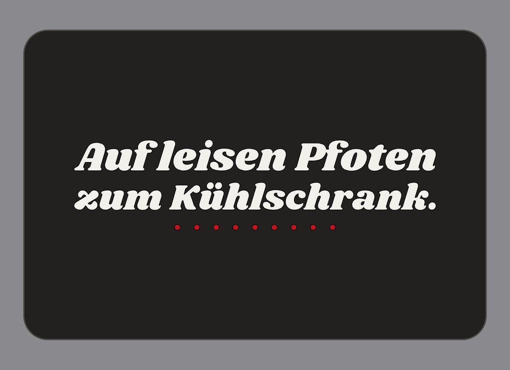 Display-Abdeckung passend für Thermomix TM7 – Auf leisen Pfoten zum Kühlschrank. | mehrfarbig, Wunschfarbe möglich