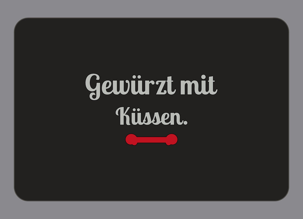 Display-Abdeckung passend für Thermomix TM7 – Gewürzt mit Küssen. | mehrfarbig, Wunschfarbe möglich