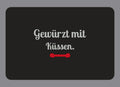 Display-Abdeckung passend für Thermomix TM7 – Gewürzt mit Küssen. | mehrfarbig, Wunschfarbe möglich