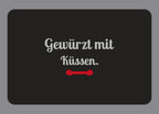 Display-Abdeckung passend für Thermomix TM7 – Gewürzt mit Küssen. | mehrfarbig, Wunschfarbe möglich