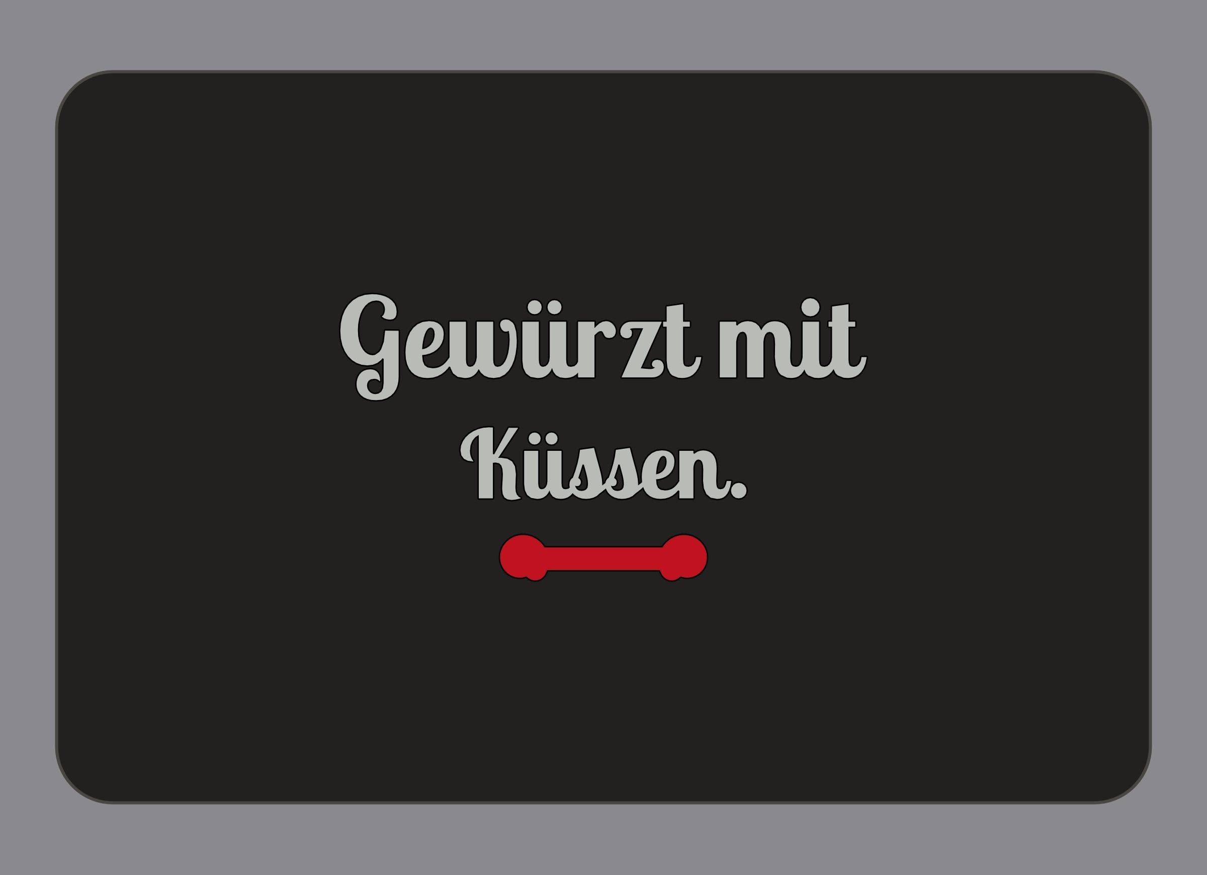 Display-Abdeckung passend für Thermomix TM7 – Gewürzt mit Küssen. | mehrfarbig, Wunschfarbe möglich