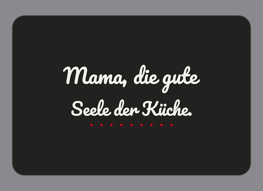 Display-Abdeckung passend für Thermomix TM7 – Mama, die gute Seele der Küche. | mehrfarbig, Wunschfarbe möglich