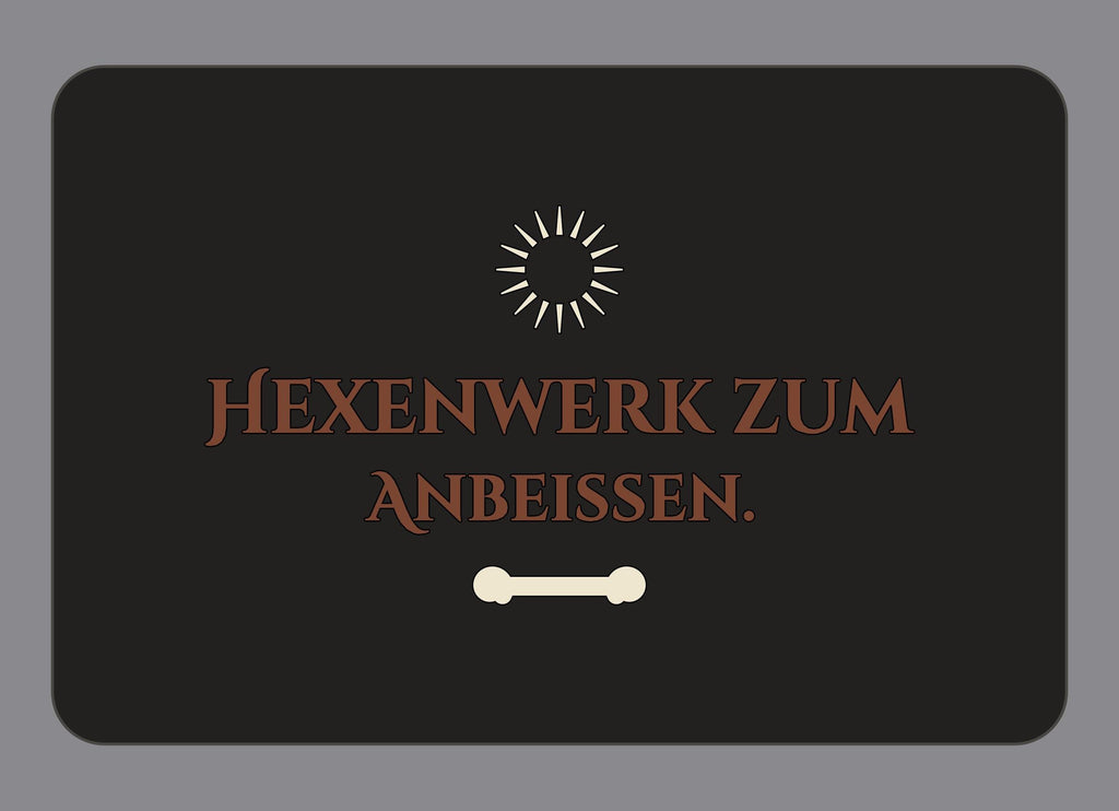Display-Abdeckung passend für Thermomix TM7 – Hexenwerk zum Anbeißen. | mehrfarbig, Wunschfarbe möglich