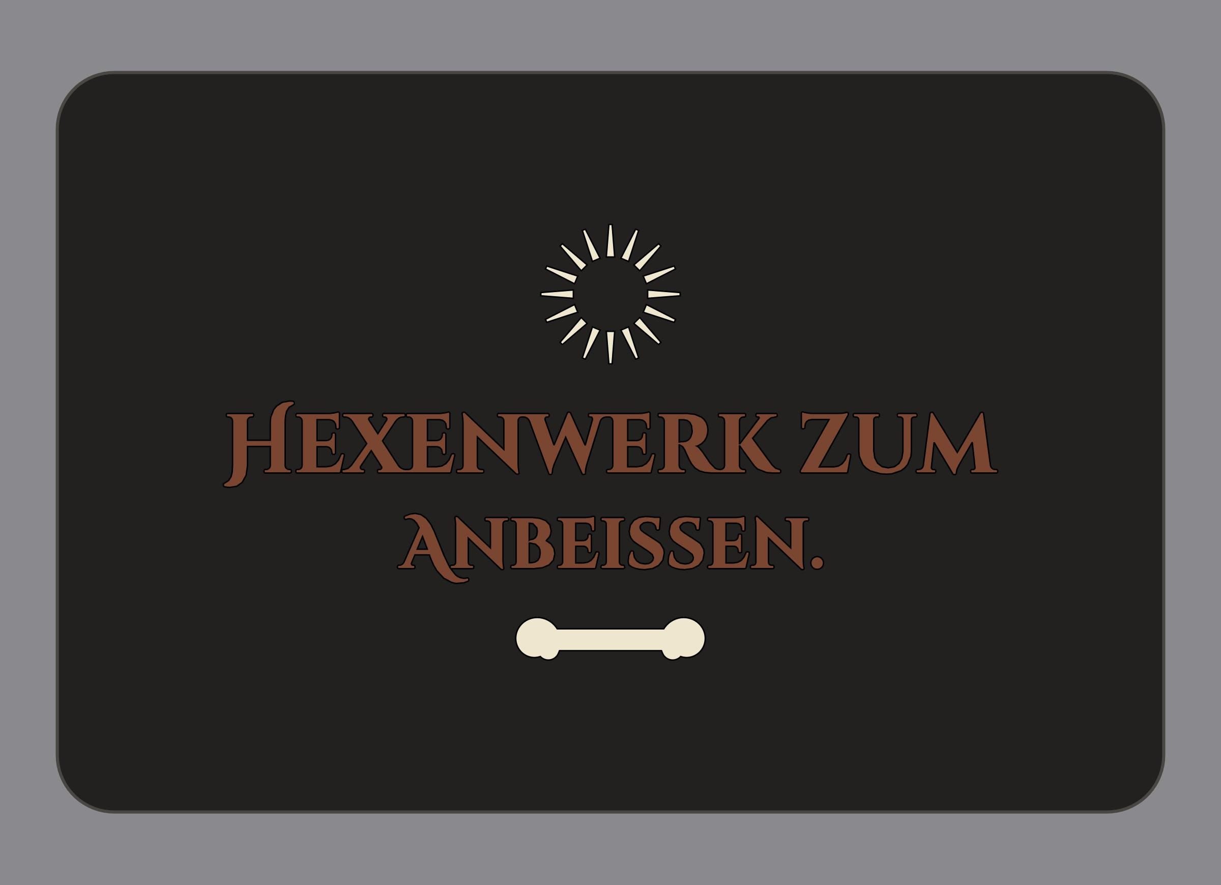Display-Abdeckung passend für Thermomix TM7 – Hexenwerk zum Anbeißen. | mehrfarbig, Wunschfarbe möglich