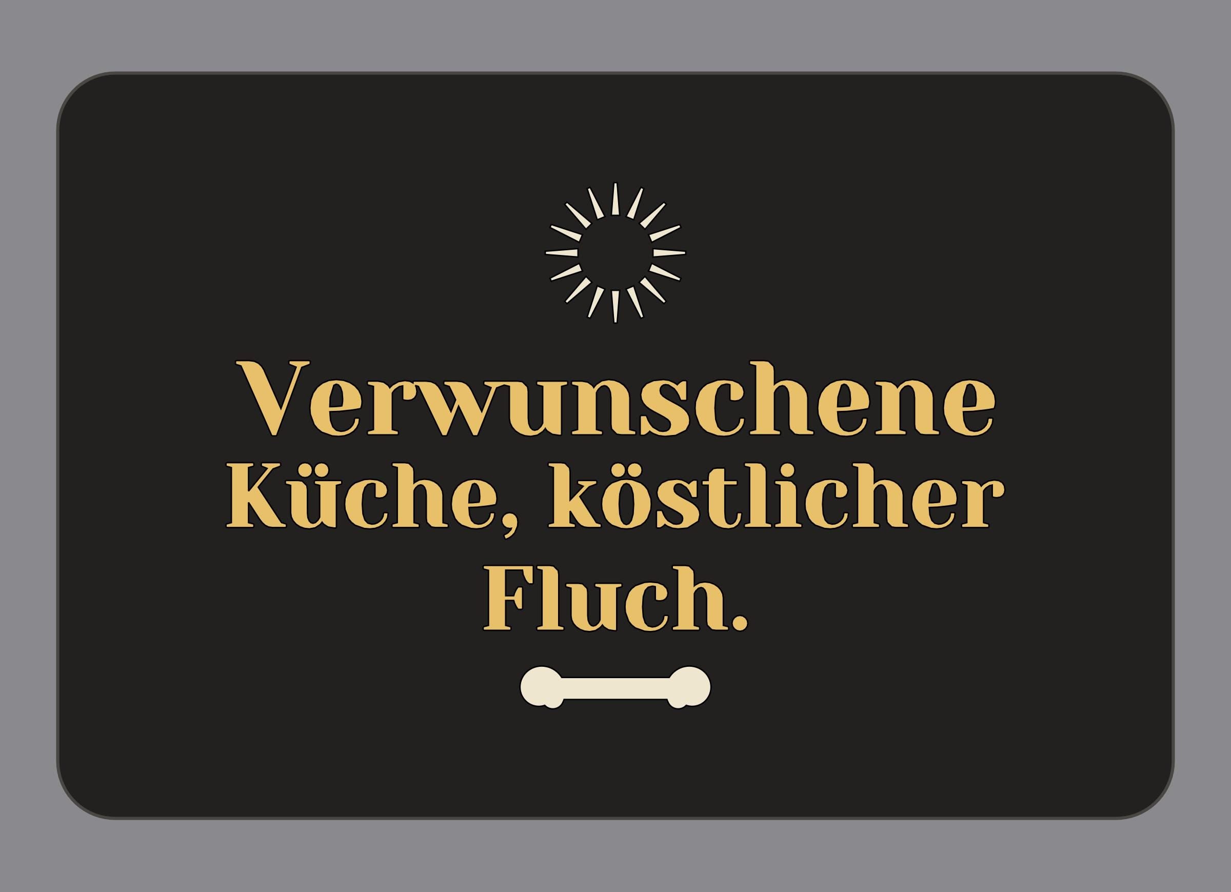 Display-Abdeckung passend für Thermomix TM7 – Verwunschene Küche, köstlicher Fluch. | mehrfarbig, Wunschfarbe möglich