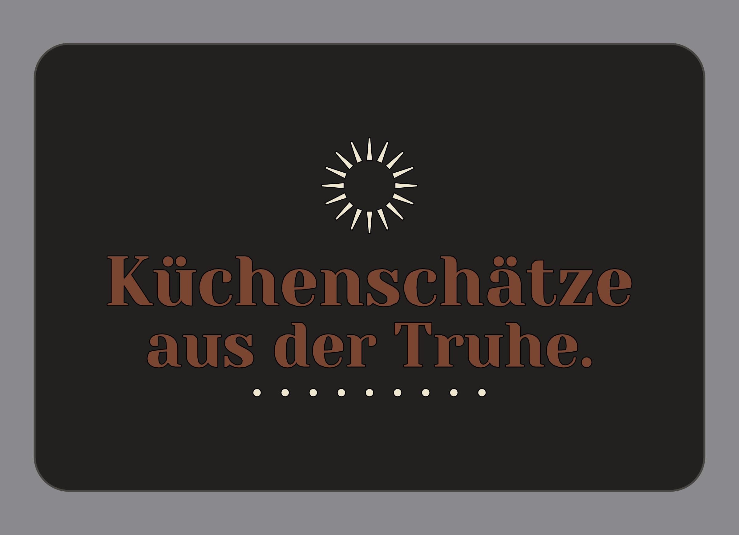 Display-Abdeckung passend für Thermomix TM7 – Küchenschätze aus der Truhe. | mehrfarbig, Wunschfarbe möglich