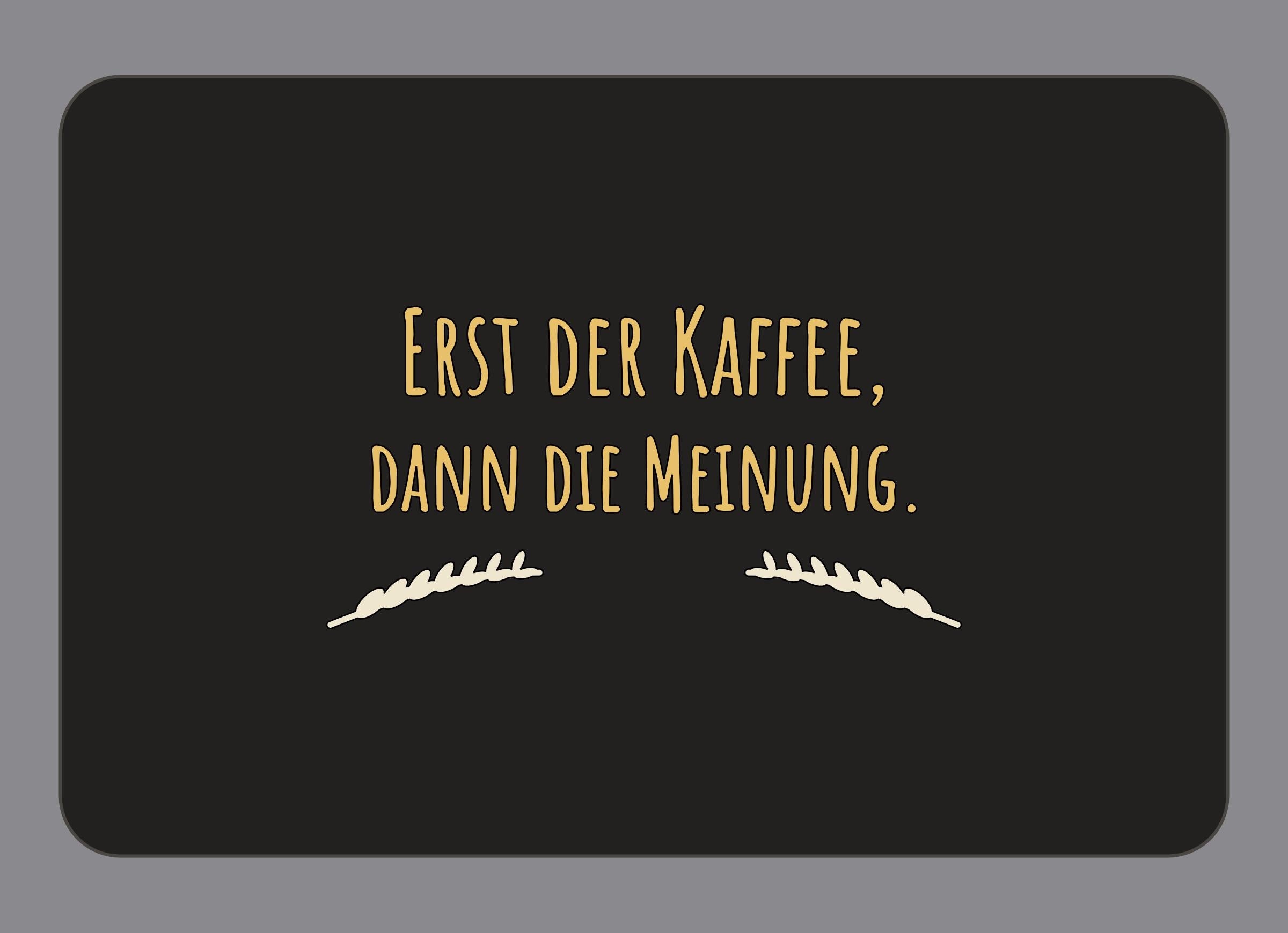 Display-Abdeckung passend für Thermomix TM7 – Erst der Kaffee, dann die Meinung. | mehrfarbig, Wunschfarbe möglich