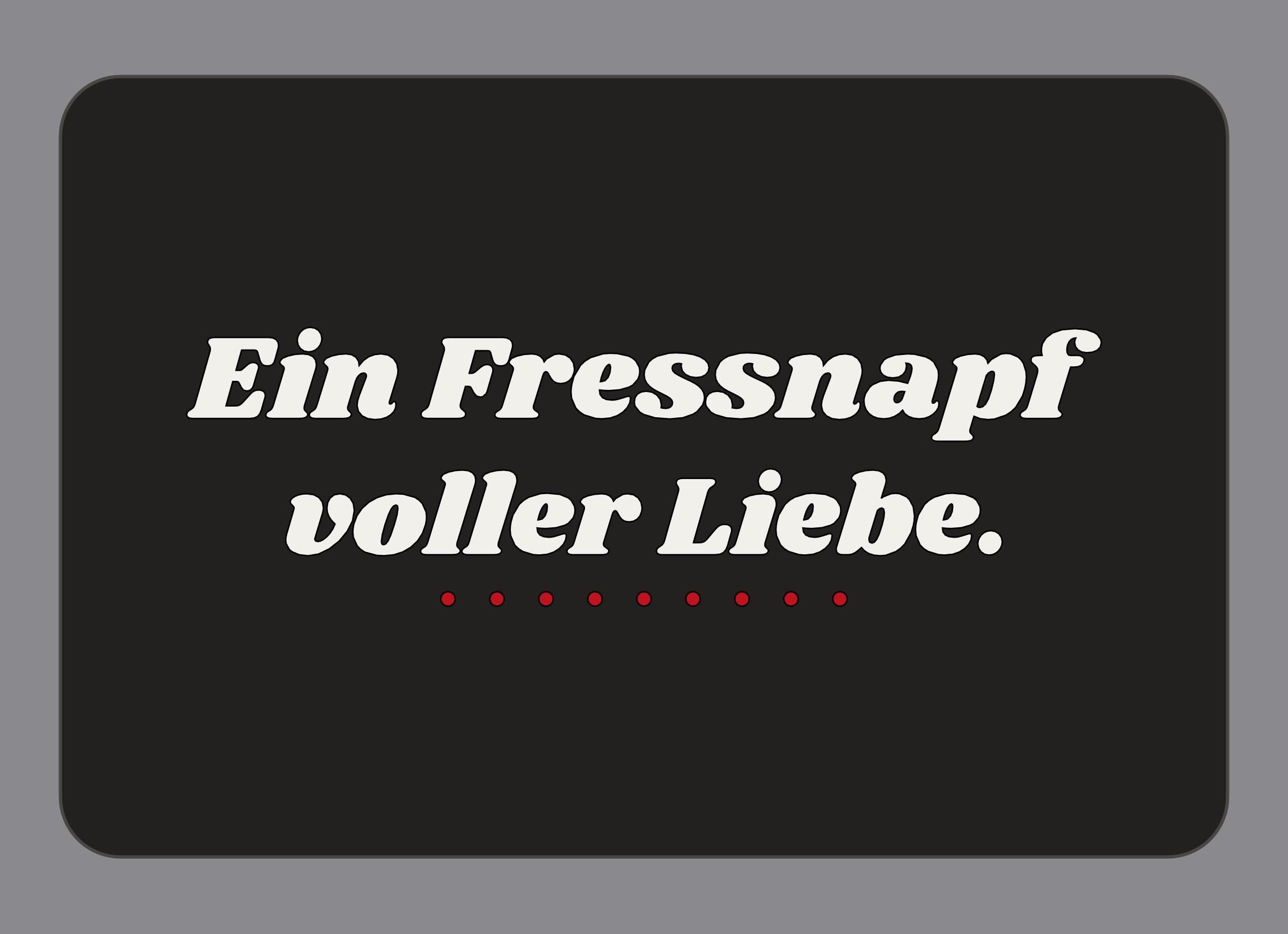 Display-Abdeckung passend für Thermomix TM7 – Ein Fressnapf voller Liebe. | mehrfarbig, Wunschfarbe möglich