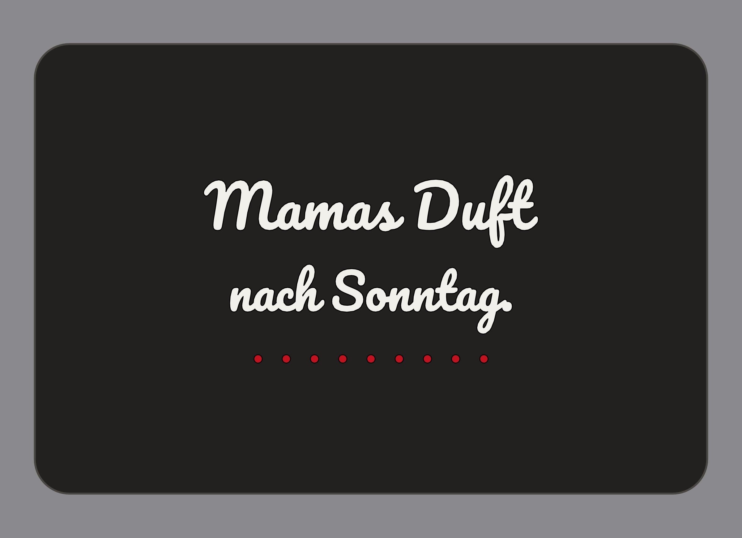 Display-Abdeckung passend für Thermomix TM7 – Mamas Duft nach Sonntag. | mehrfarbig, Wunschfarbe möglich