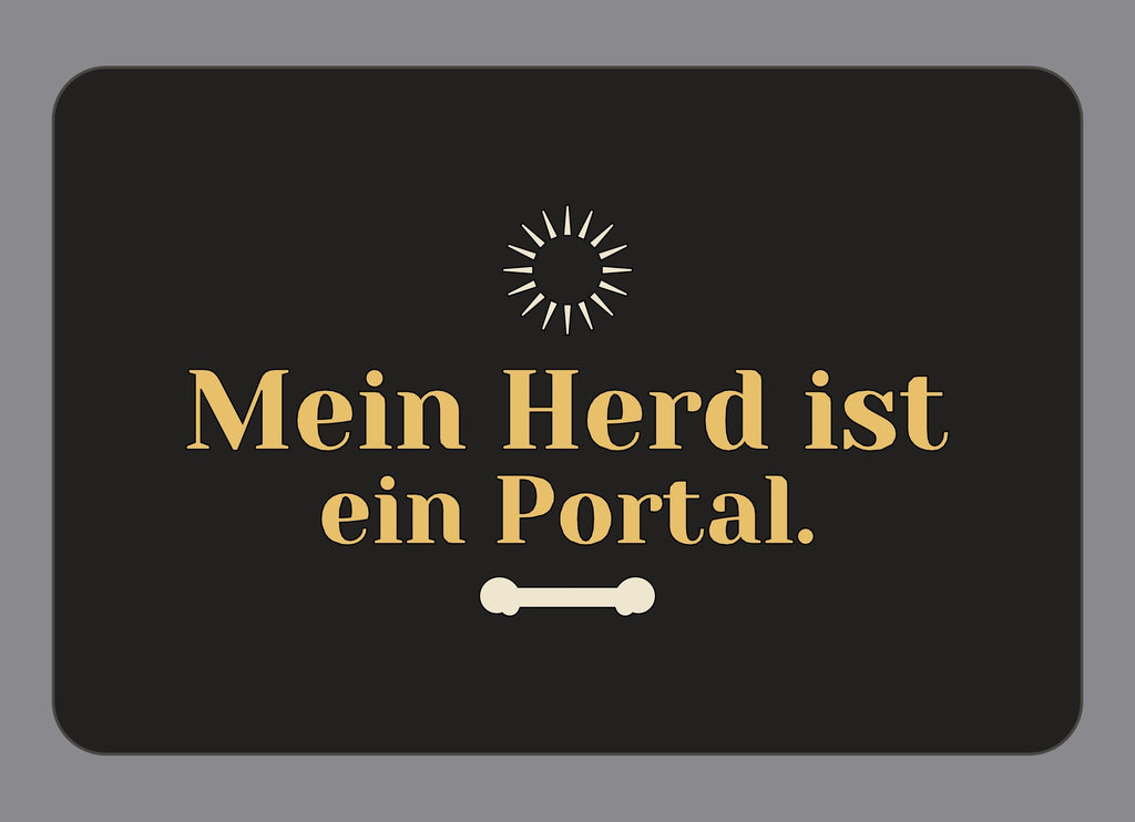 Display-Abdeckung passend für Thermomix TM7 – Mein Herd ist ein Portal. | mehrfarbig, Wunschfarbe möglich