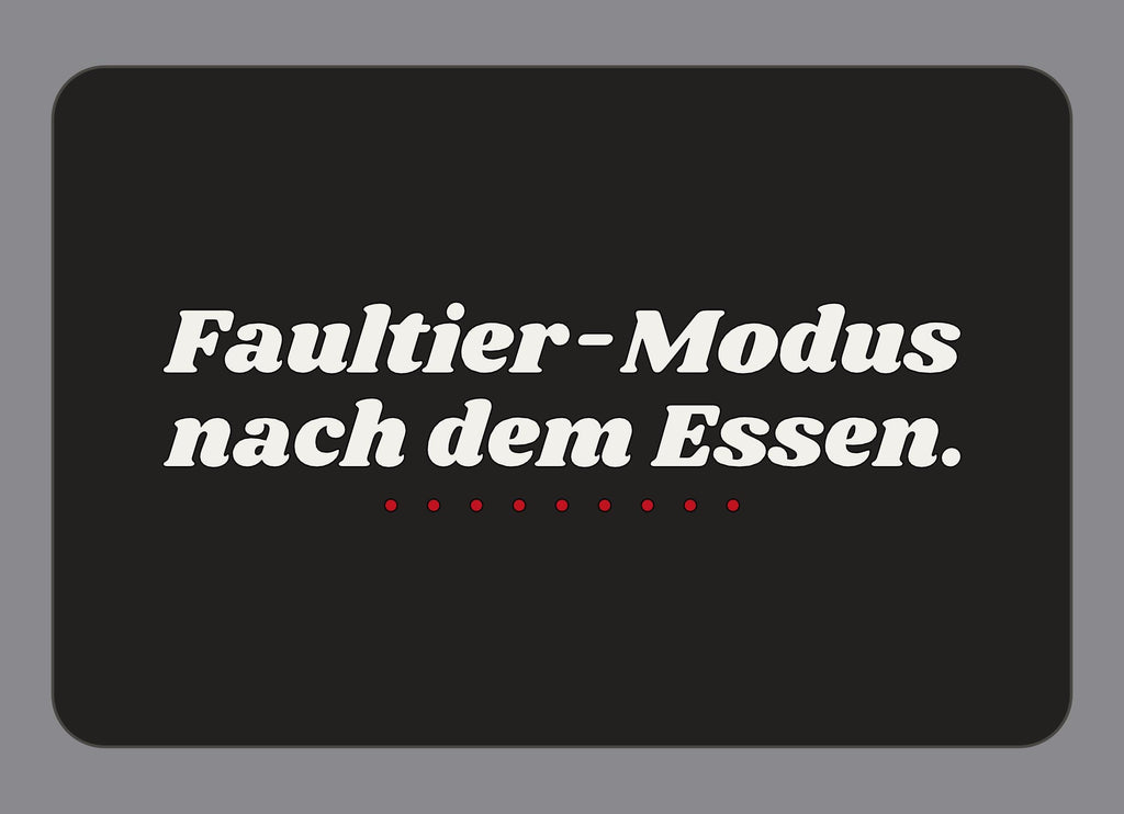 Display-Abdeckung passend für Thermomix TM7 – Faultier-Modus nach dem Essen. | mehrfarbig, Wunschfarbe möglich