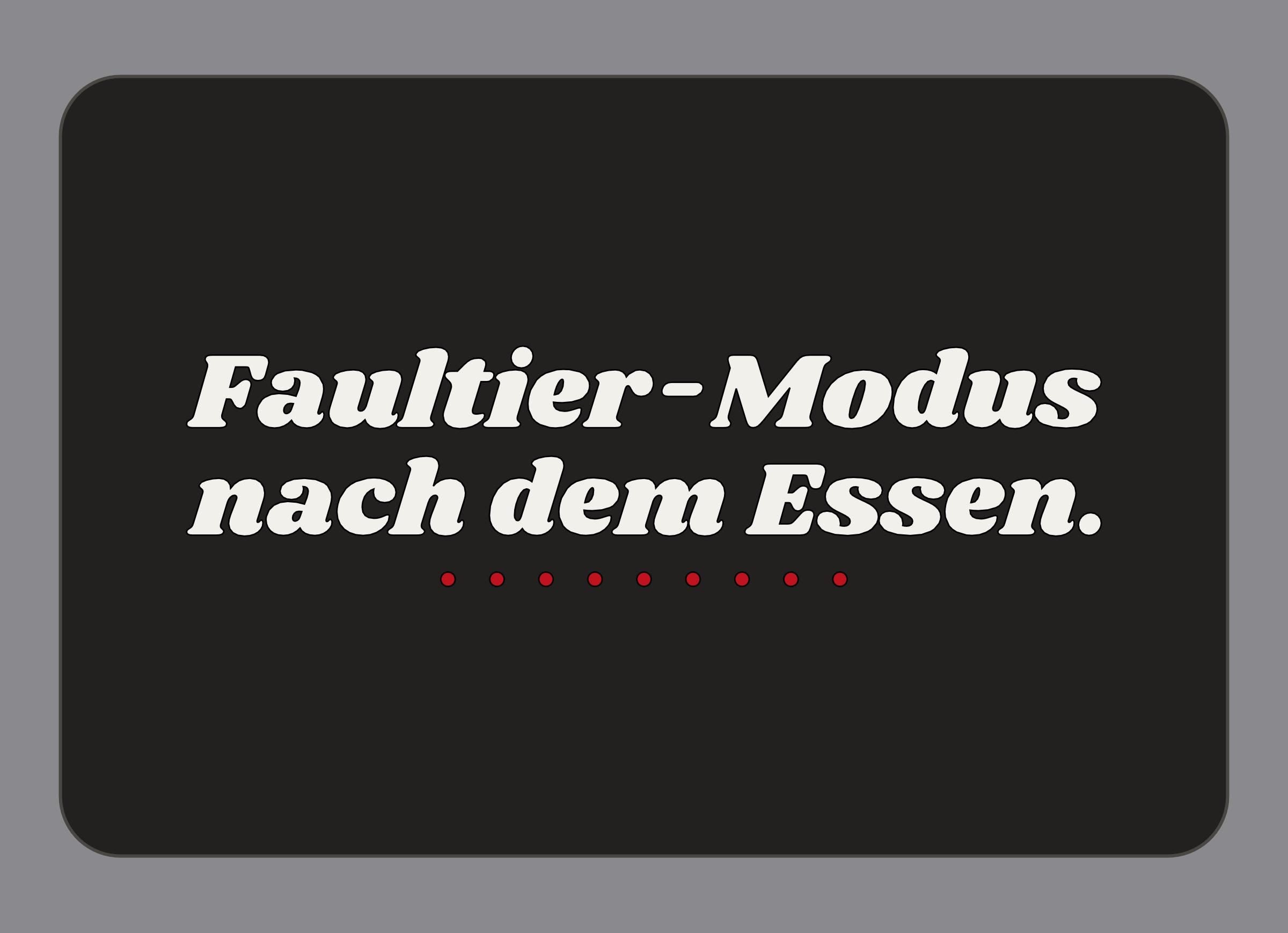 Display-Abdeckung passend für Thermomix TM7 – Faultier-Modus nach dem Essen. | mehrfarbig, Wunschfarbe möglich