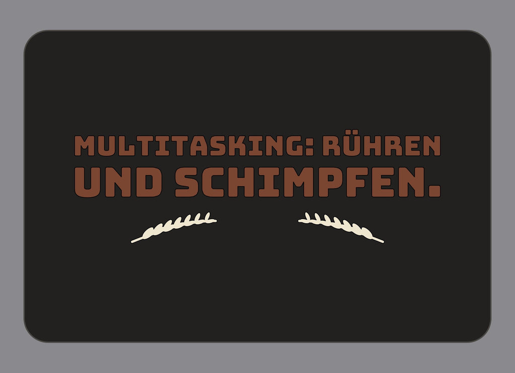 Display-Abdeckung passend für Thermomix TM7 – Multitasking: Rühren und schimpfen. | mehrfarbig, Wunschfarbe möglich