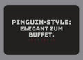 Display-Abdeckung passend für Thermomix TM7 – Pinguin-Style: Elegant zum Buffet. | mehrfarbig, Wunschfarbe möglich
