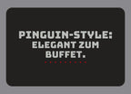 Display-Abdeckung passend für Thermomix TM7 – Pinguin-Style: Elegant zum Buffet. | mehrfarbig, Wunschfarbe möglich
