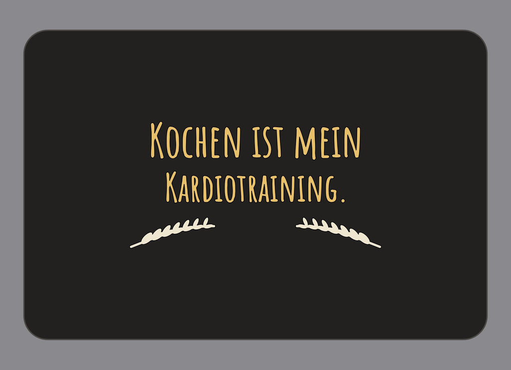 Display-Abdeckung passend für Thermomix TM7 – Kochen ist mein Kardiotraining. | mehrfarbig, Wunschfarbe möglich