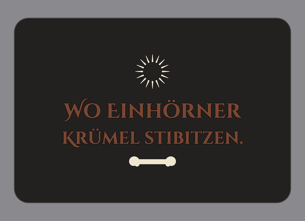 Display-Abdeckung passend für Thermomix TM7 – Wo Einhörner Krümel stibitzen. | mehrfarbig, Wunschfarbe möglich