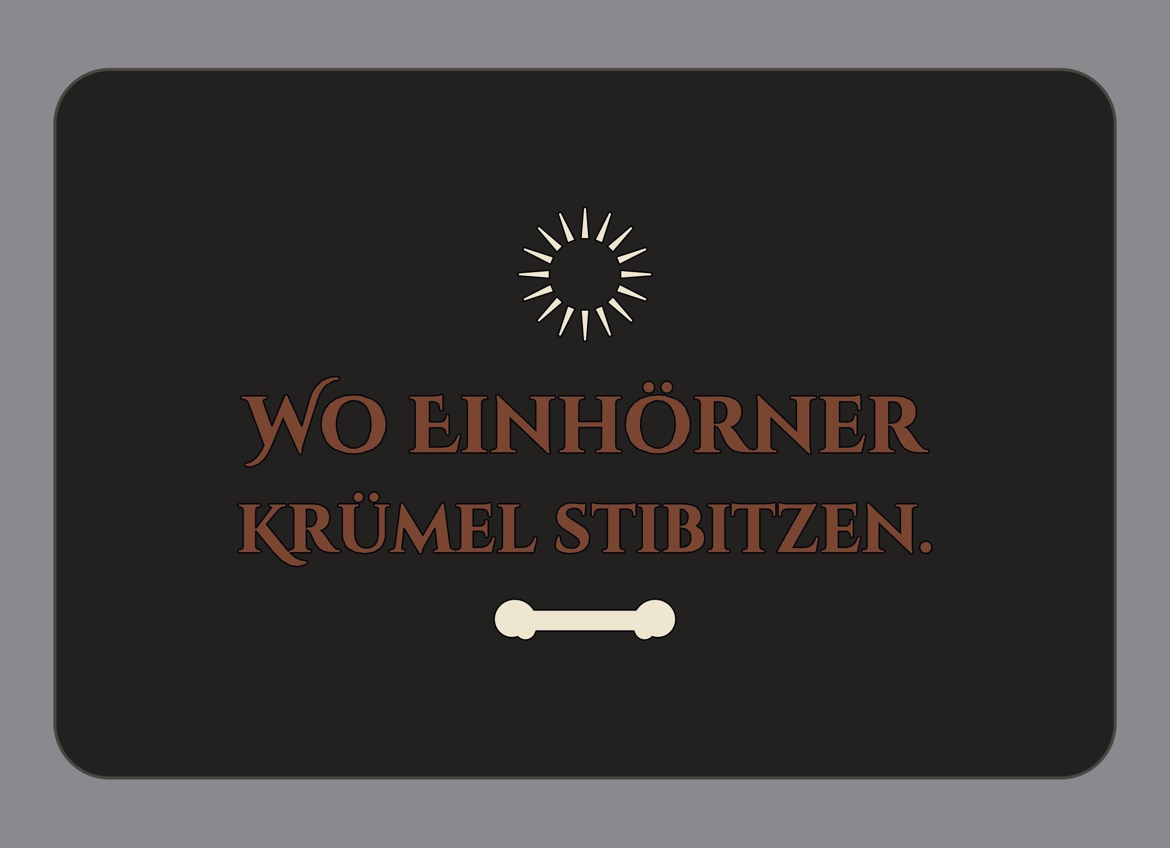 Display-Abdeckung passend für Thermomix TM7 – Wo Einhörner Krümel stibitzen. | mehrfarbig, Wunschfarbe möglich
