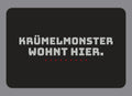 Display-Abdeckung passend für Thermomix TM7 – Krümelmonster wohnt hier. | mehrfarbig, Wunschfarbe möglich
