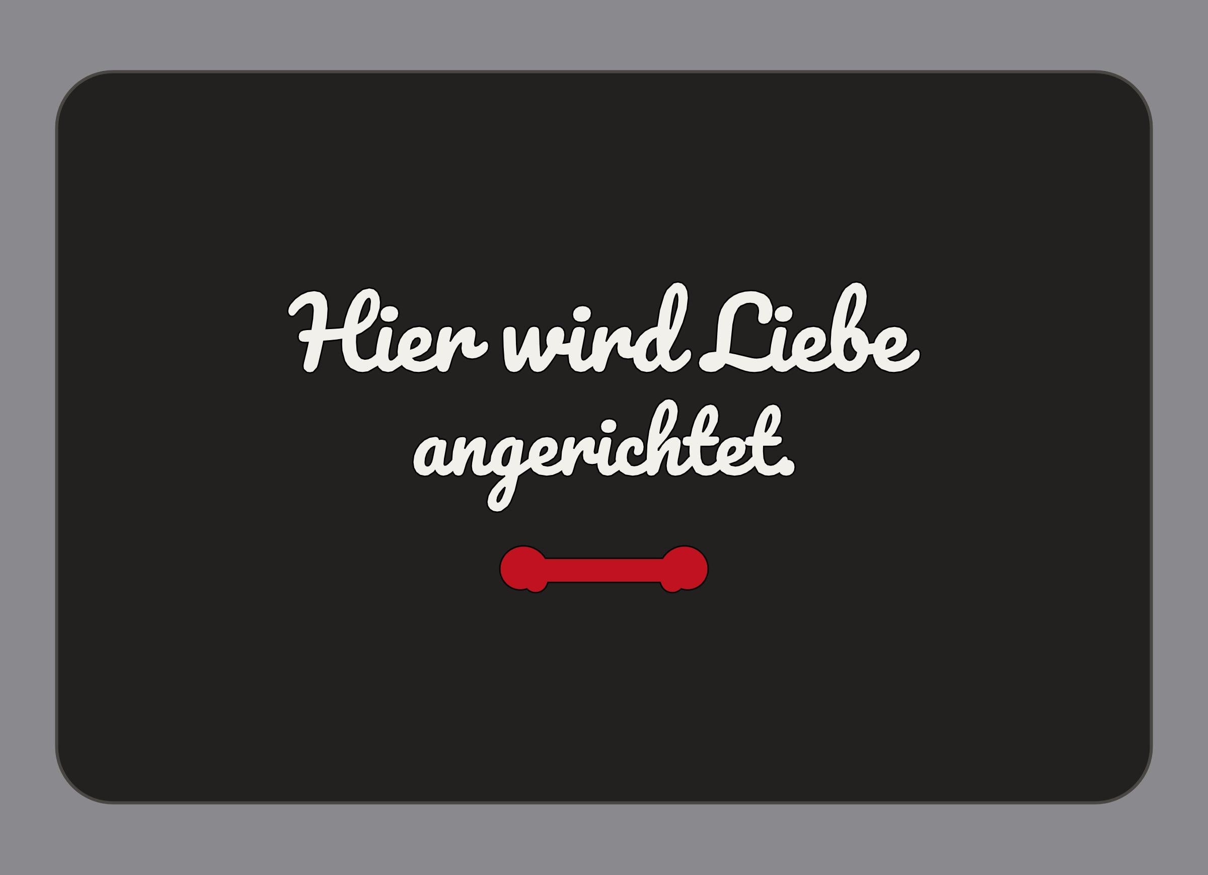 Display-Abdeckung passend für Thermomix TM7 – Hier wird Liebe angerichtet. | mehrfarbig, Wunschfarbe möglich