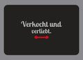Display-Abdeckung passend für Thermomix TM7 – Verkocht und verliebt. | mehrfarbig, Wunschfarbe möglich
