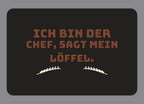 Display-Abdeckung passend für Thermomix TM7 – Ich bin der Chef, sagt mein Löffel. | mehrfarbig, Wunschfarbe möglich