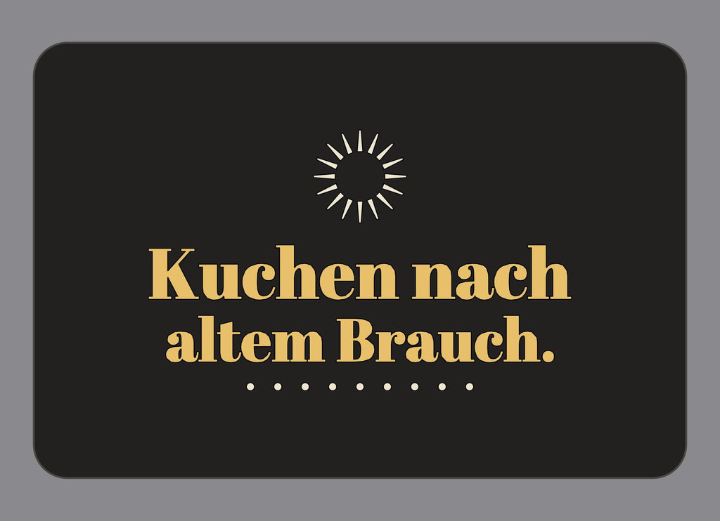 Display-Abdeckung passend für Thermomix TM7 – Kuchen nach altem Brauch. | mehrfarbig, Wunschfarbe möglich