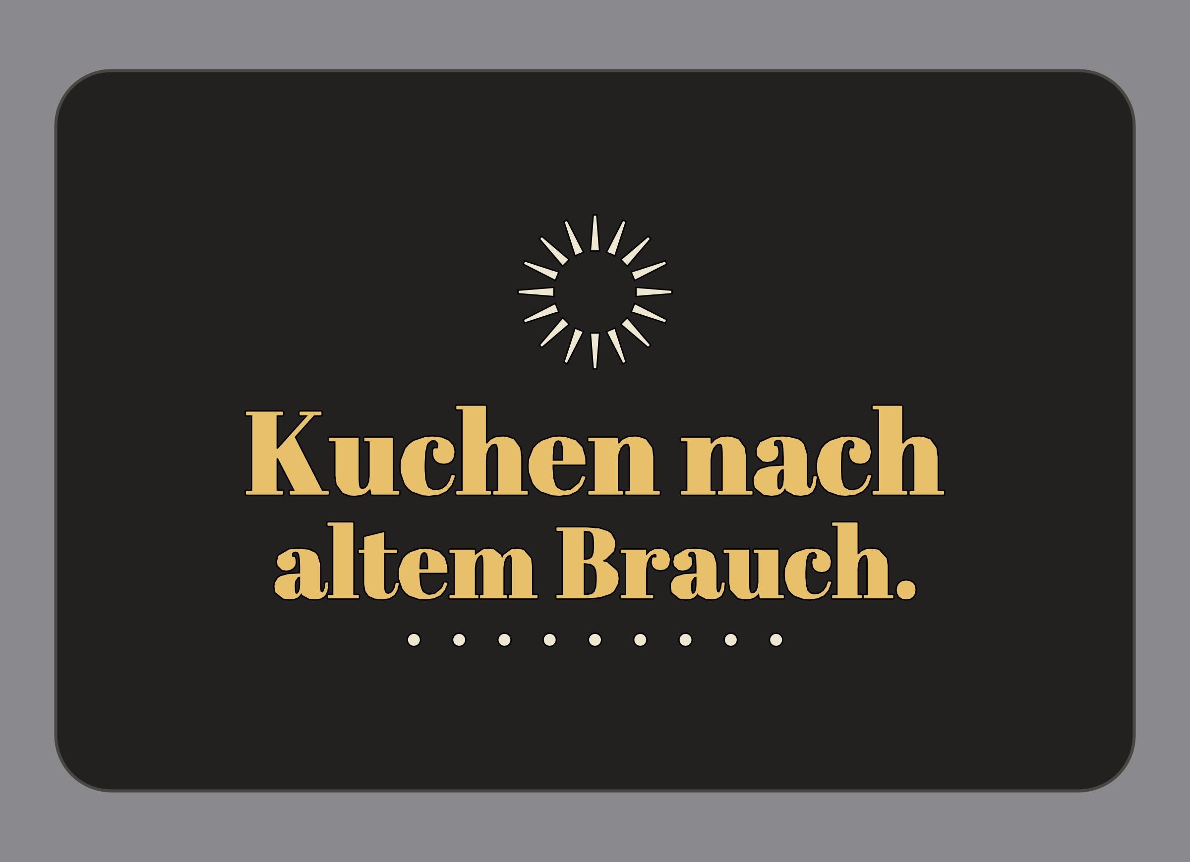 Display-Abdeckung passend für Thermomix TM7 – Kuchen nach altem Brauch. | mehrfarbig, Wunschfarbe möglich
