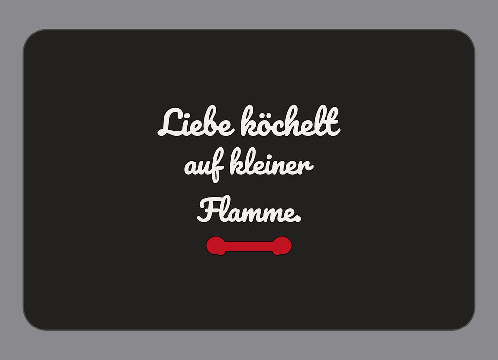 Display-Abdeckung passend für Thermomix TM7 – Liebe köchelt auf kleiner Flamme. | mehrfarbig, Wunschfarbe möglich