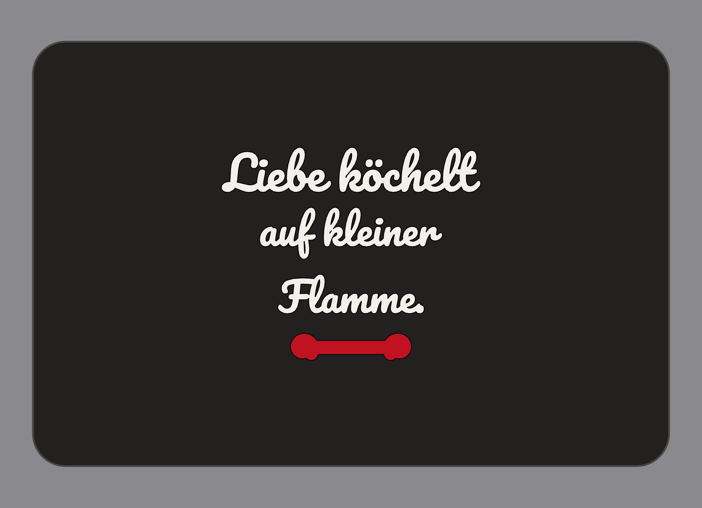 Display-Abdeckung passend für Thermomix TM7 – Liebe köchelt auf kleiner Flamme. | mehrfarbig, Wunschfarbe möglich