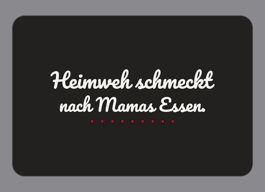 Display-Abdeckung passend für Thermomix TM7 – Heimweh schmeckt nach Mamas Essen. | mehrfarbig, Wunschfarbe möglich