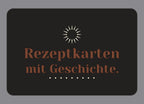 Display-Abdeckung passend für Thermomix TM7 – Rezeptkarten mit Geschichte. | mehrfarbig, Wunschfarbe möglich
