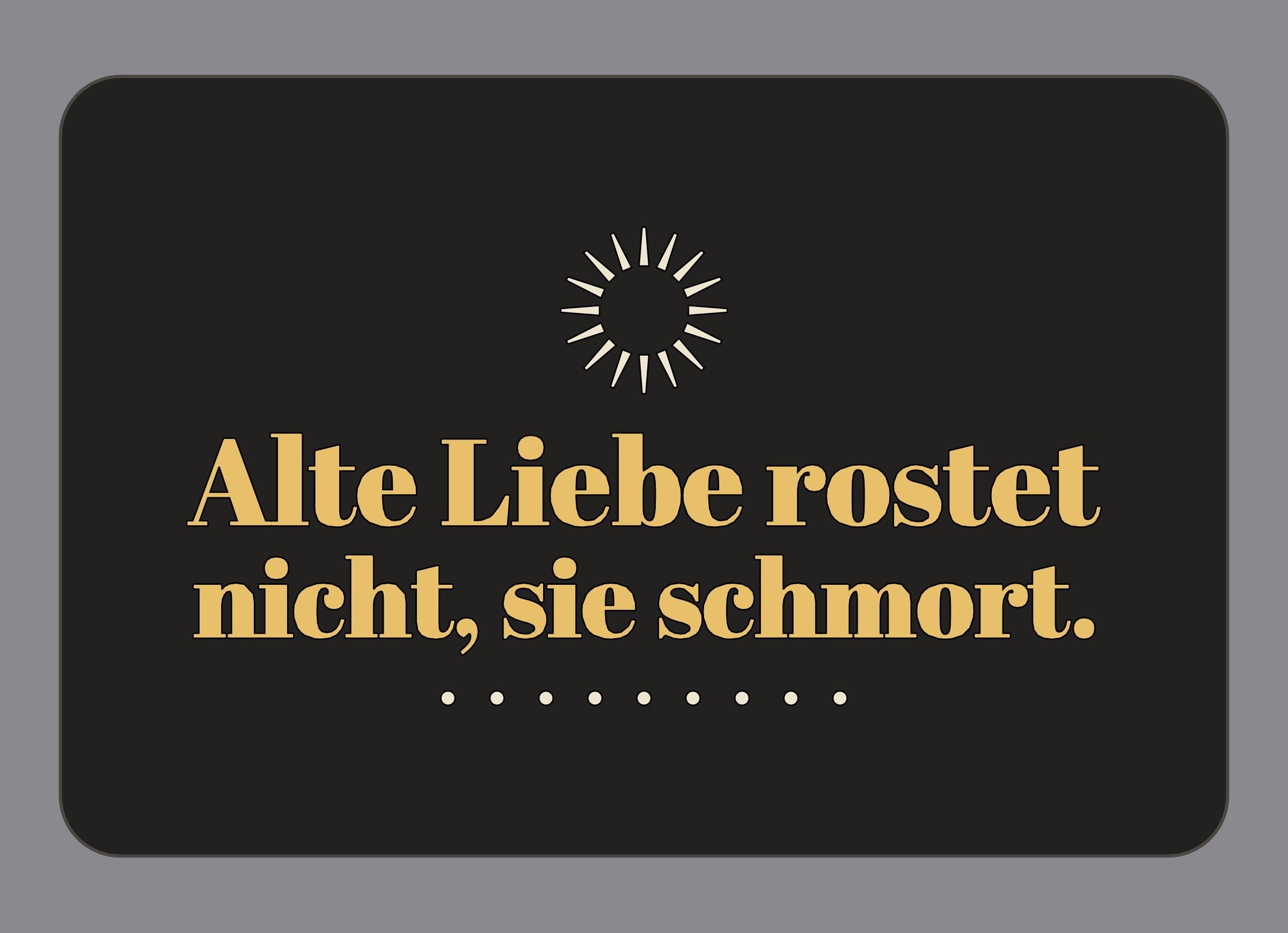 Display-Abdeckung passend für Thermomix TM7 – Alte Liebe rostet nicht, sie schmort. | mehrfarbig, Wunschfarbe möglich