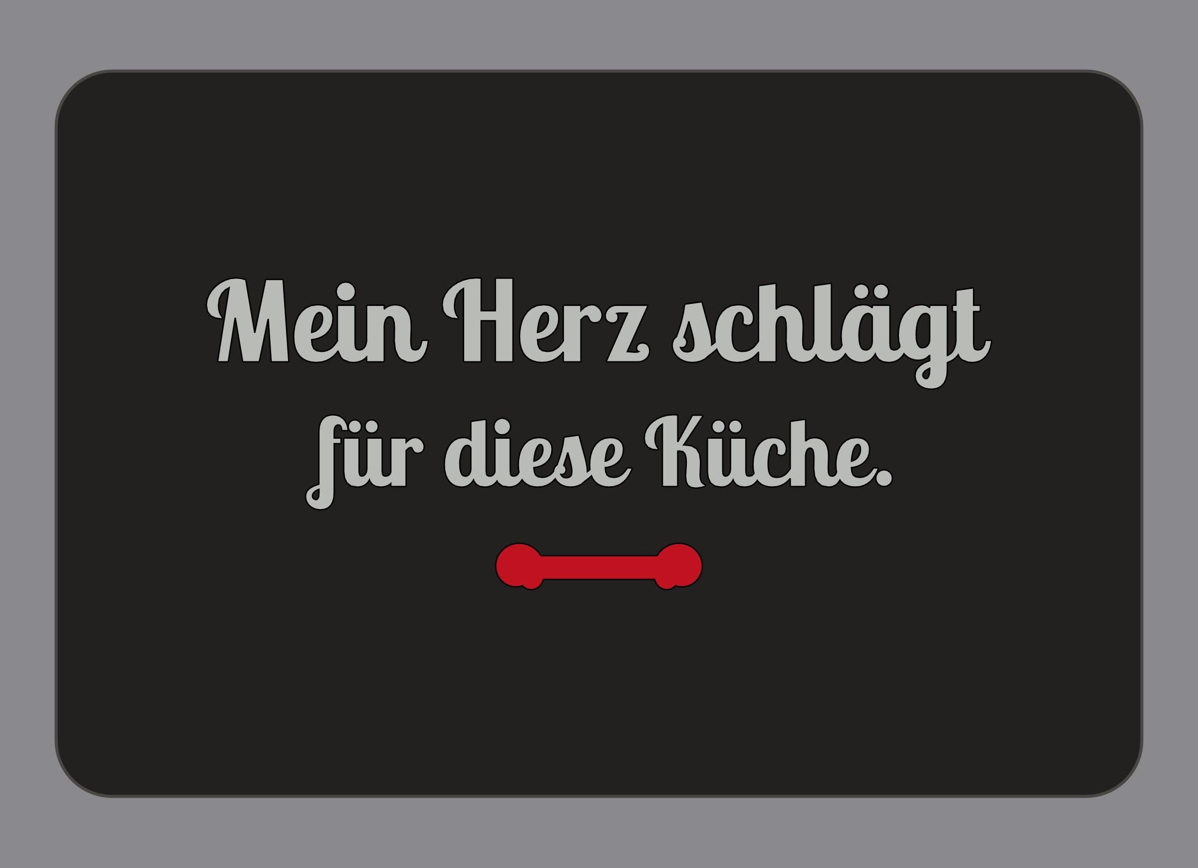 Display-Abdeckung passend für Thermomix TM7 – Mein Herz schlägt für diese Küche. | mehrfarbig, Wunschfarbe möglich