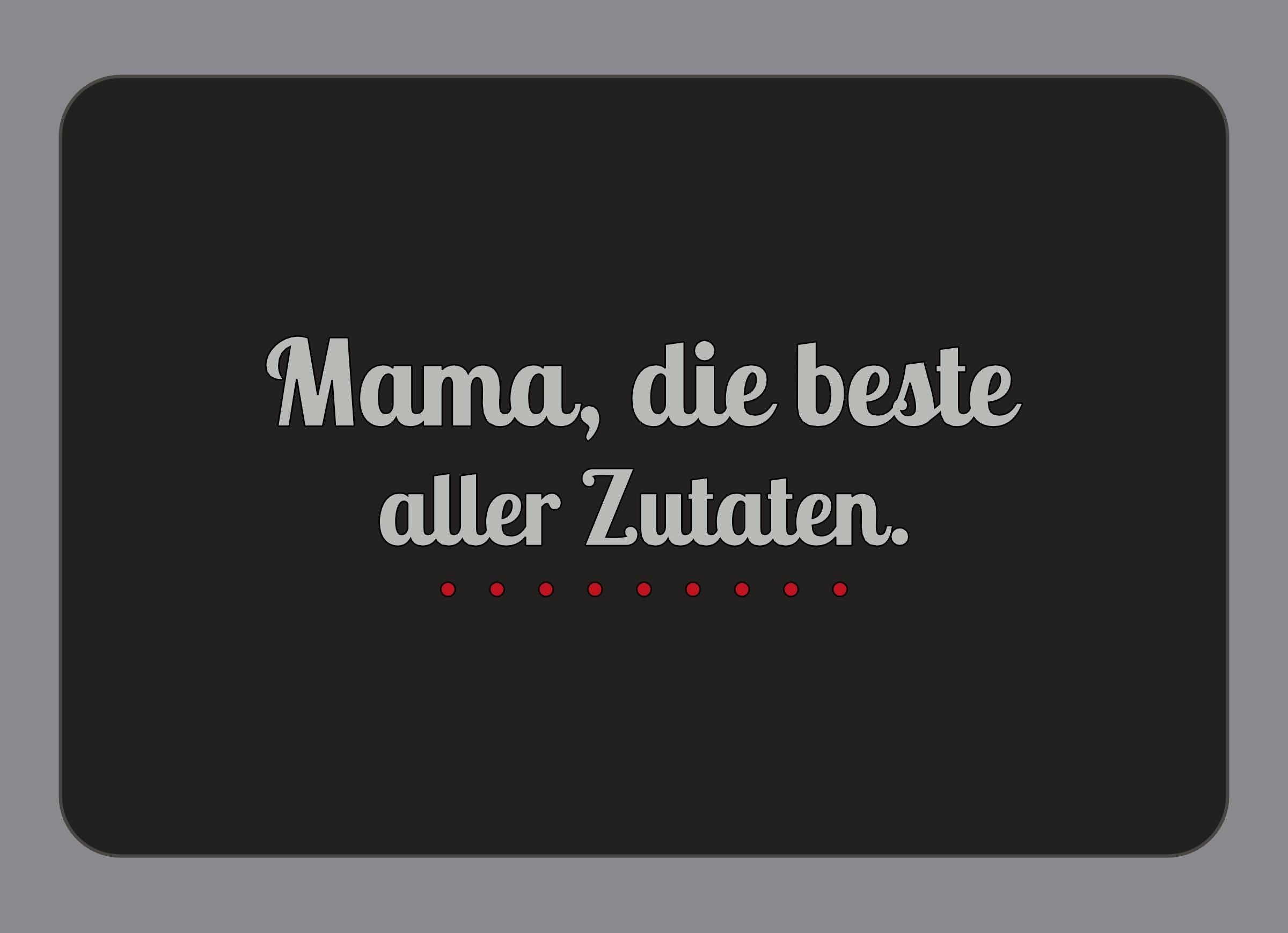 Display-Abdeckung passend für Thermomix TM7 – Mama, die beste aller Zutaten. | mehrfarbig, Wunschfarbe möglich