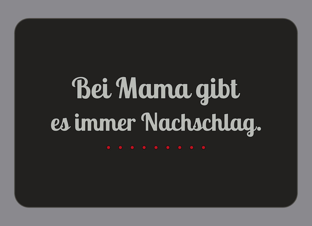 Display-Abdeckung passend für Thermomix TM7 – Bei Mama gibt es immer Nachschlag. | mehrfarbig, Wunschfarbe möglich