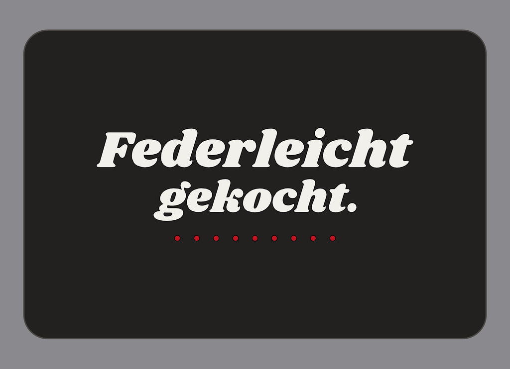 Display-Abdeckung passend für Thermomix TM7 – Federleicht gekocht. | mehrfarbig, Wunschfarbe möglich
