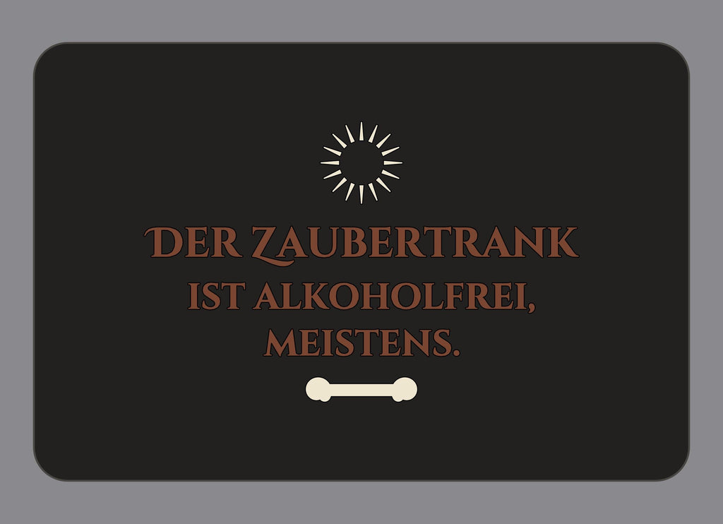Display-Abdeckung passend für Thermomix TM7 – Der Zaubertrank ist alkoholfrei, meistens. | mehrfarbig, Wunschfarbe möglich