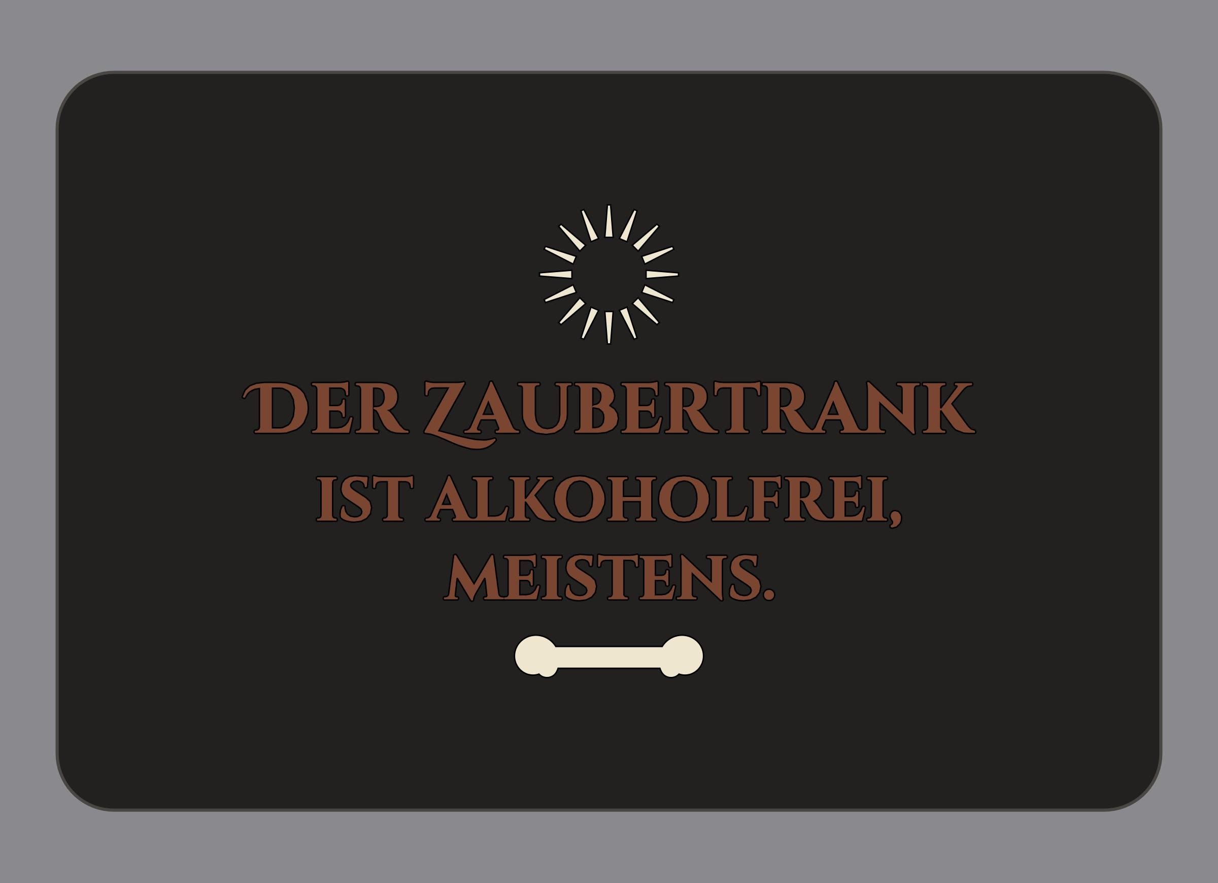 Display-Abdeckung passend für Thermomix TM7 – Der Zaubertrank ist alkoholfrei, meistens. | mehrfarbig, Wunschfarbe möglich