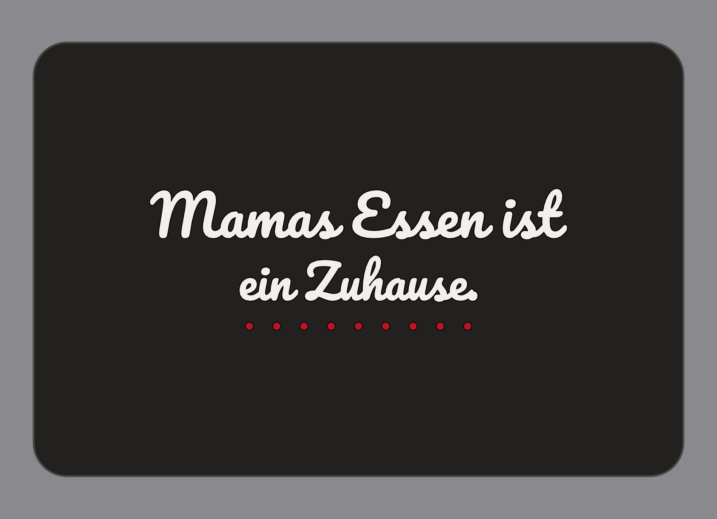 Display-Abdeckung passend für Thermomix TM7 – Mamas Essen ist ein Zuhause. | mehrfarbig, Wunschfarbe möglich